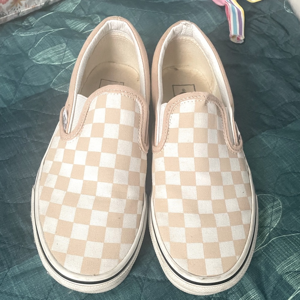 Checkered Slip On Vans